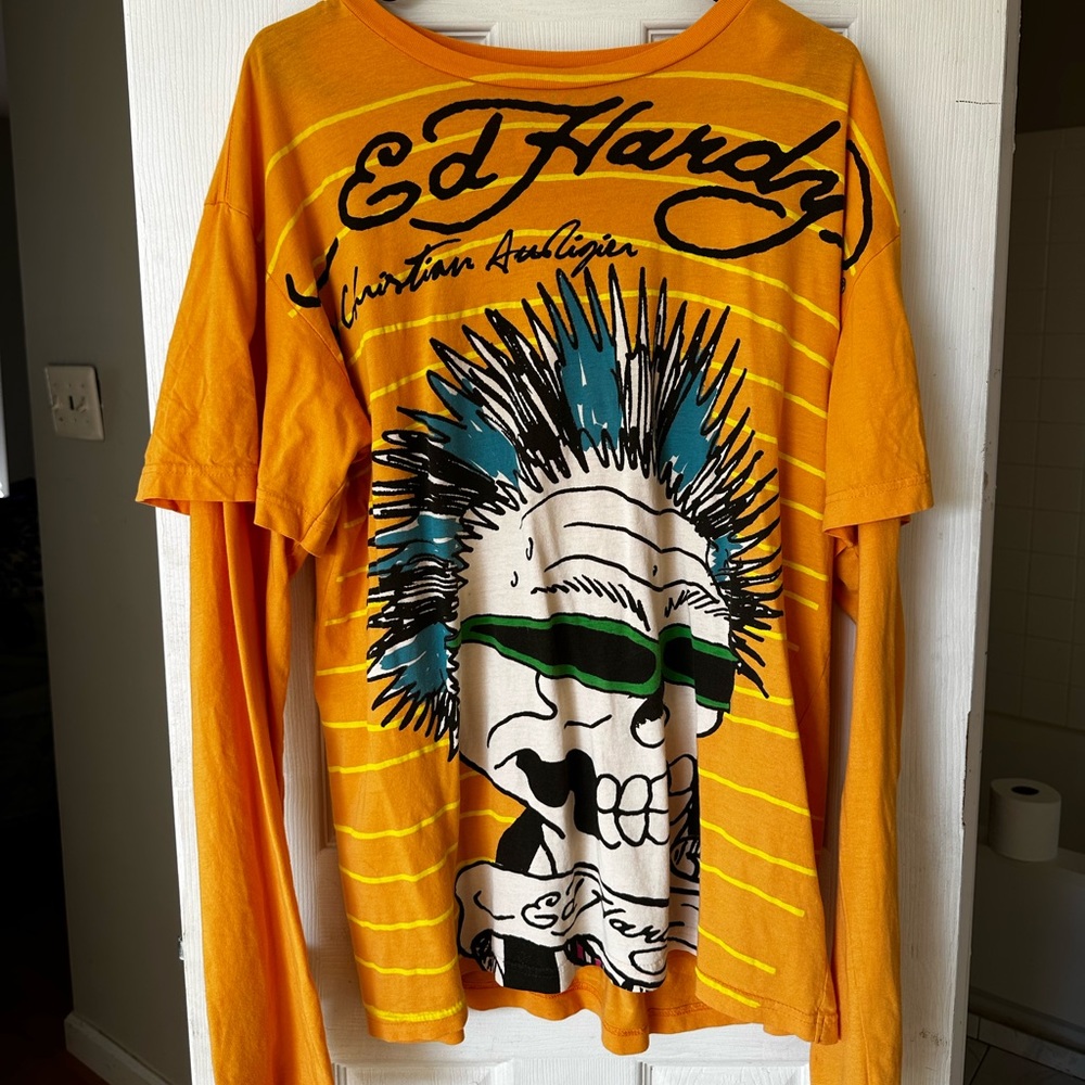 [RARE] Christina Aguilera x Ed Hardy Long Sleeve